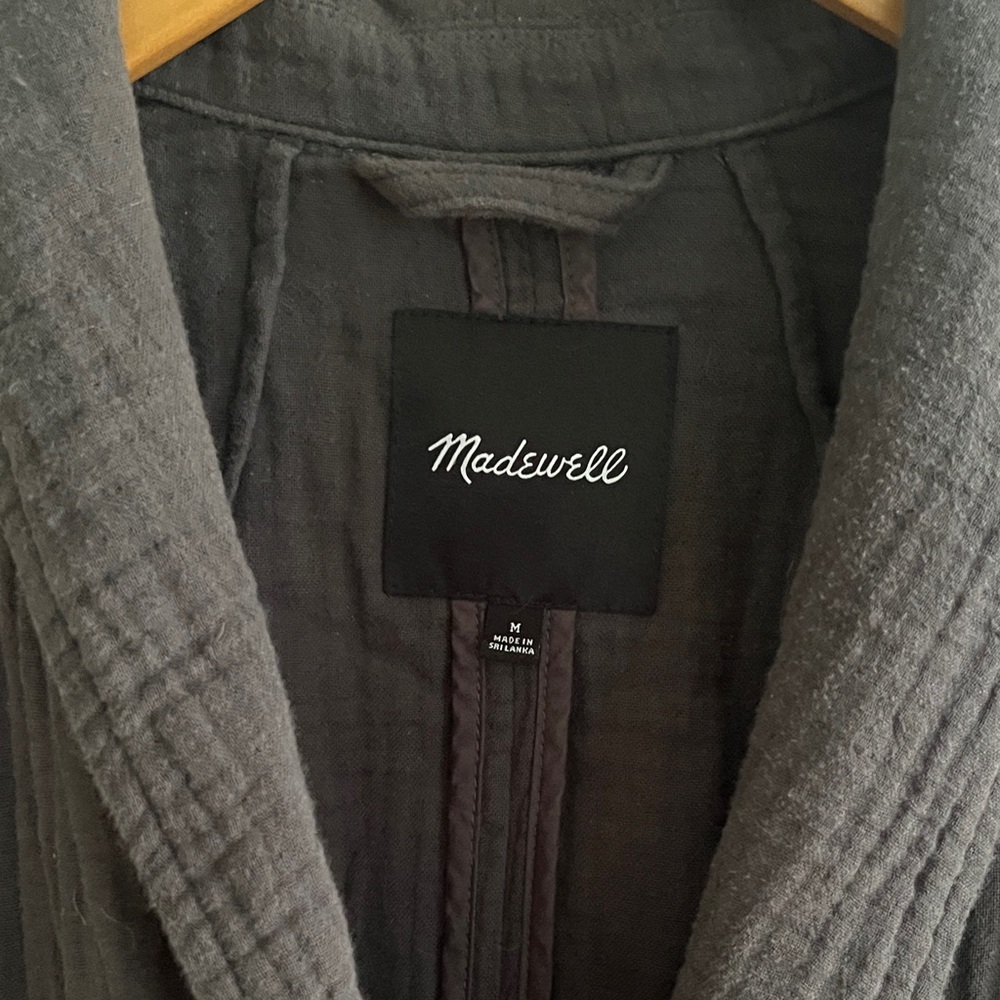 Madewell Charcoal Textured Coat